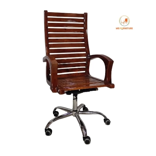 Wooden Director Swivel Office Chair-M129