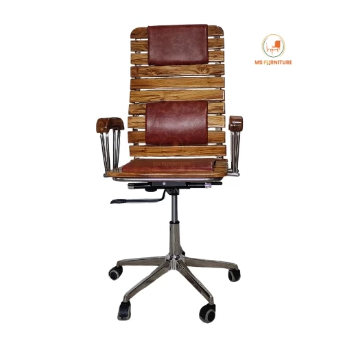 Office Boss Chair-Sagun Wood-Double Gear Mechine-M107G