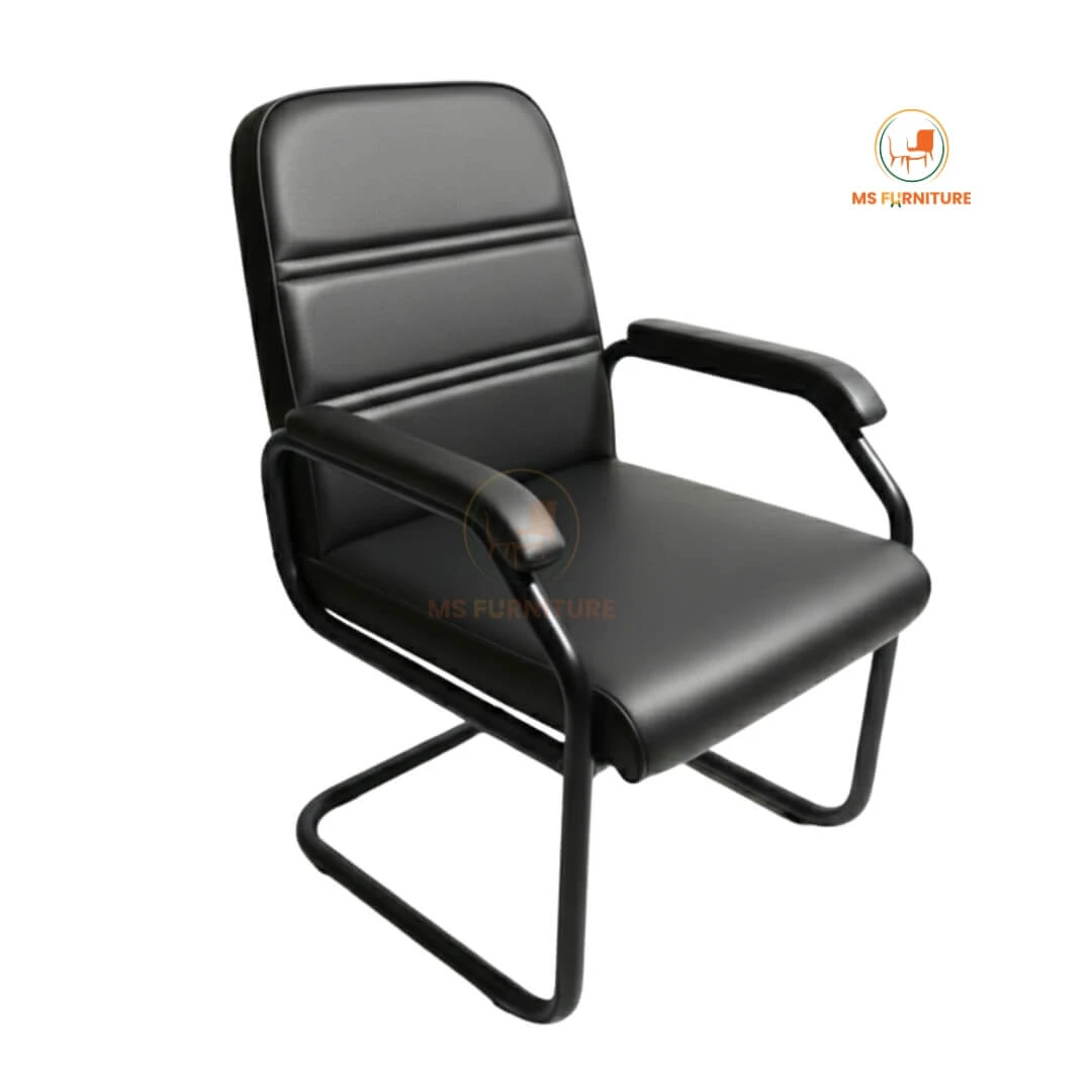 Cantilever Office Visitor Chair | Mild Steel | Artificial Leather |  MSF-170
