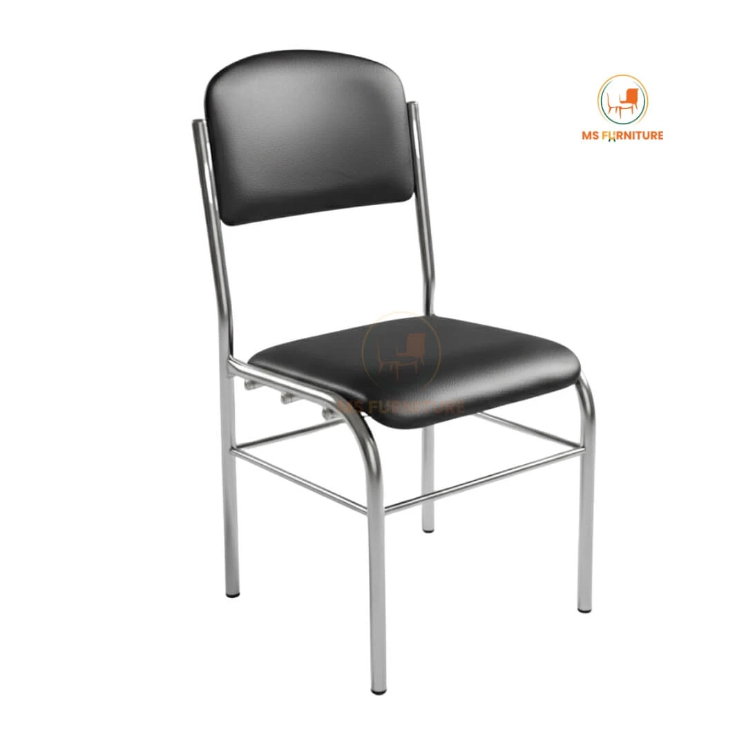 Fixed Visitor Chair | Sakura Visitor Chair | SS Frame & Rexine | MSF-44